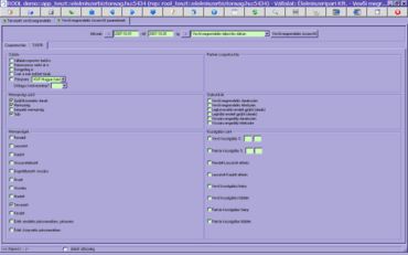  összesítő paraméterek/szűrők